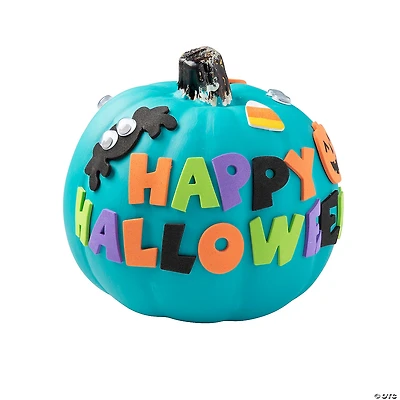 Happy Halloween Pumpkin Decorating Craft Kit - Makes 12