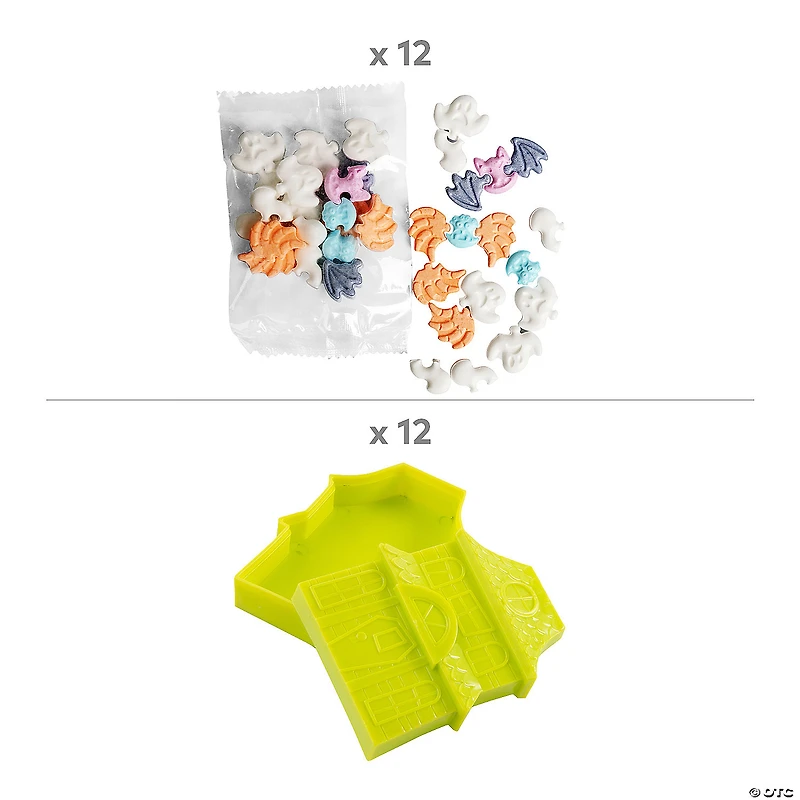 Haunted House Halloween Favor Containers with Candy