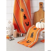 Haunted Houses Embroidered Dishtowel (Set Of 2)