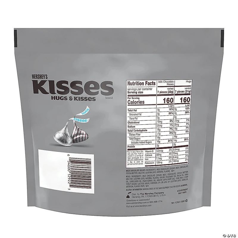 HERSHEY'S KISSES and HUGS Chocolate Candy Assortment, 15.6 oz, 3 Pack