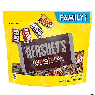 HERSHEY'S Miniatures Chocolate Candy Assortment, Family Size 17.6 oz