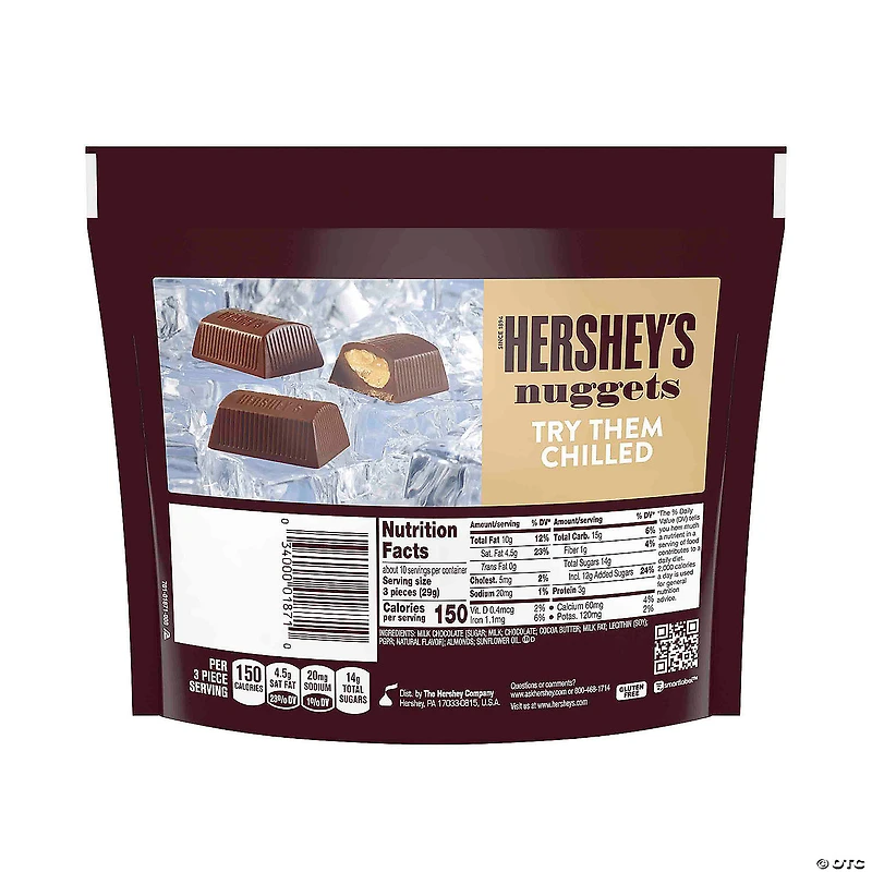 HERSHEY'S NUGGETS Milk Chocolate with Almonds Candy, 10.1 oz, 3 Pack