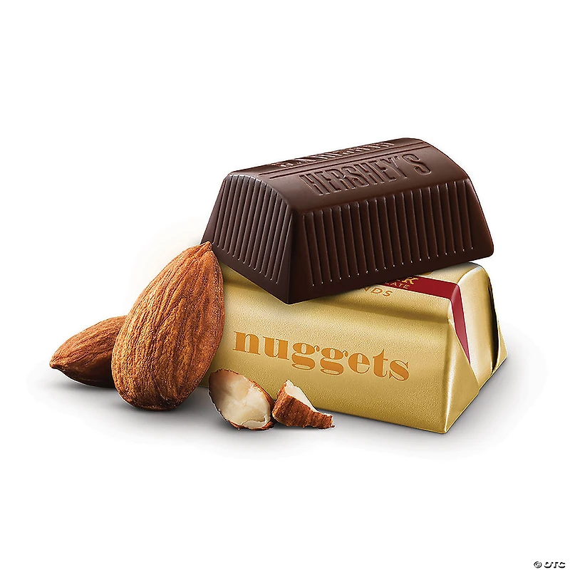 HERSHEY'S NUGGETS SPECIAL DARK Mildly Sweet Chocolate with Almonds Candy, 10.1 oz, 3 Pack