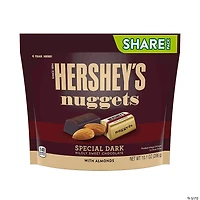 HERSHEY'S NUGGETS SPECIAL DARK Mildly Sweet Chocolate with Almonds Candy, 10.1 oz, 3 Pack