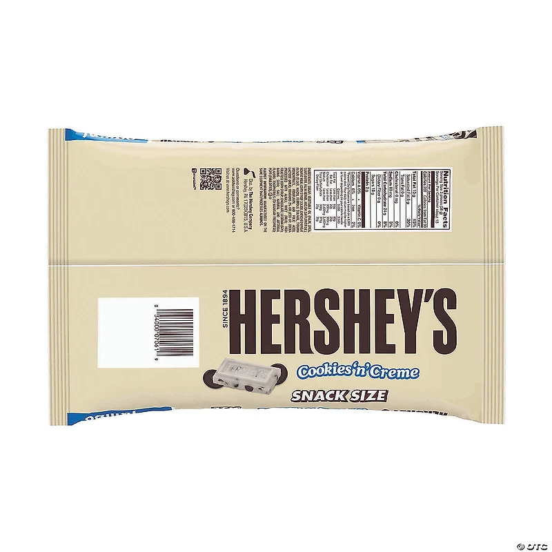HERSHEY'S Snack Size Cookies 'n' Creme Bars, 17.1 oz, 2 Pack