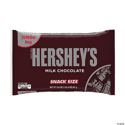 HERSHEY'S Snack Size Milk Chocolate Bars, 19.8 oz