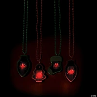 Holiday Light-Up Necklaces - 12 Pc.