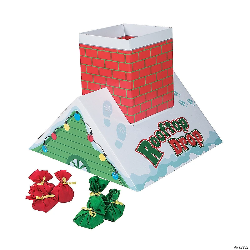 Holiday Rooftop Drop Bean Bag Toss Game