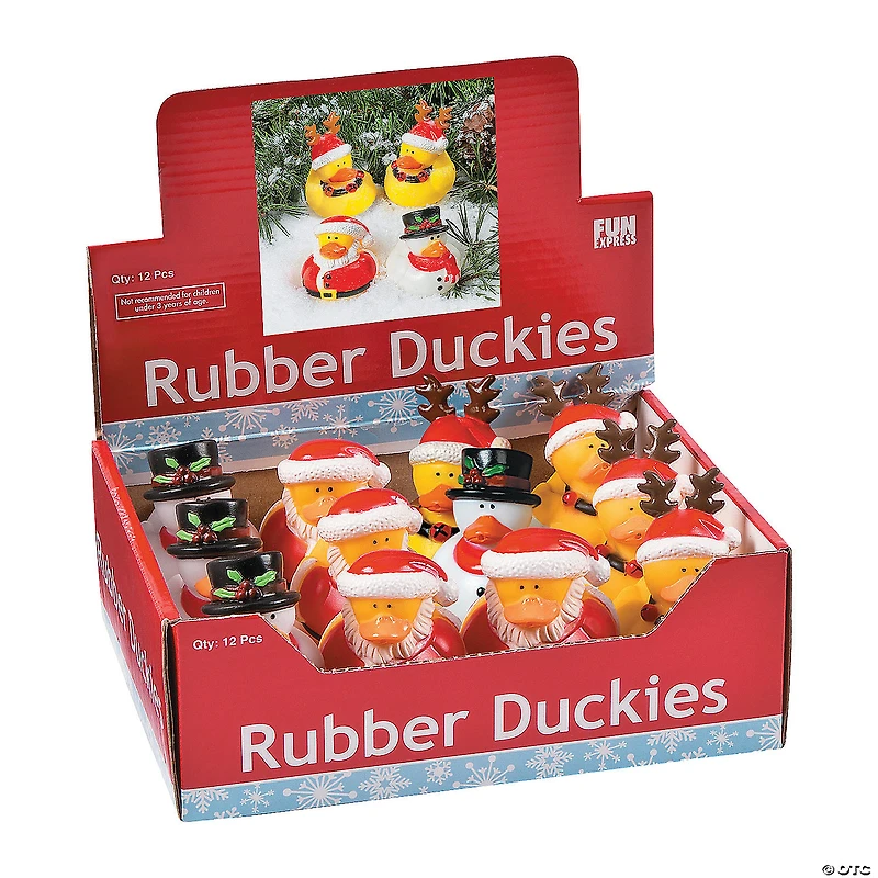 Holiday Rubber Ducks - 12 Pc.