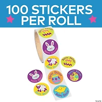 Iconic Easter Sticker Roll - 100 Pc.
