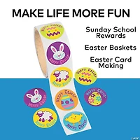 Iconic Easter Sticker Roll - 100 Pc.