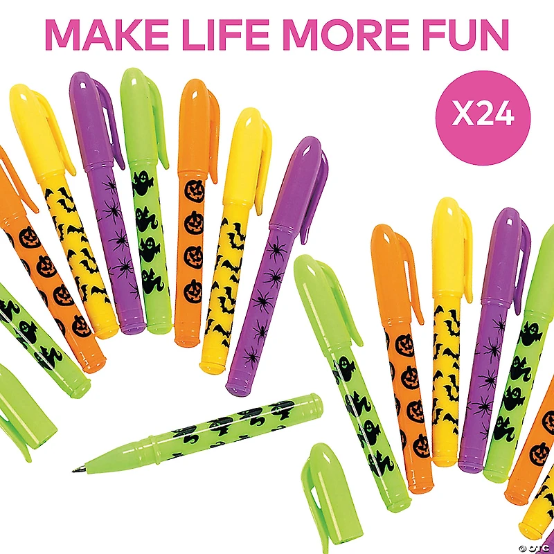 Iconic Halloween Mini Pens - 24 Pc.