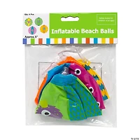 Inflatable 5" Monster Mini Beach Balls - 12 Pc.