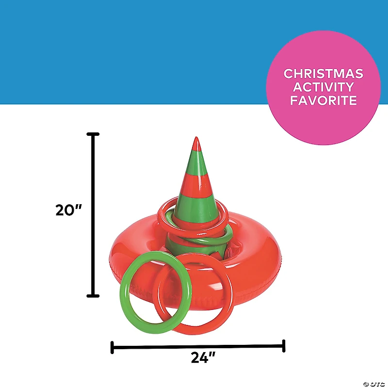 Inflatable Elf Hat Ring Toss