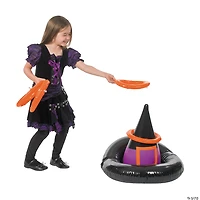 Inflatable Witch Hat Ring Toss Halloween Game