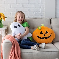 Jack-O’-Lantern & Ghost-Shaped Halloween Pillows - 2 Pc.