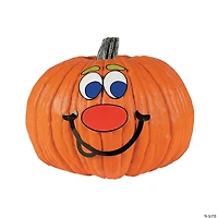 Jack-O’-Lantern Face Stickers - 12 Pc.