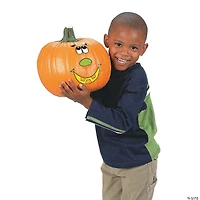 Jack-O’-Lantern Face Stickers - 12 Pc.