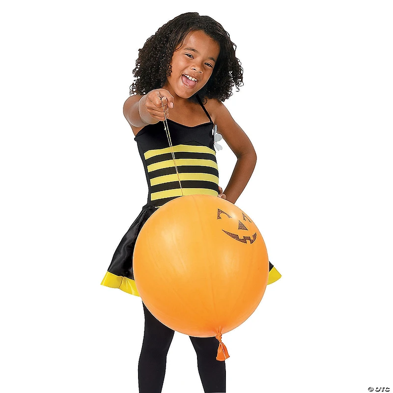 Jack-O’-Lantern Latex Punch Balls - 12 Pc.
