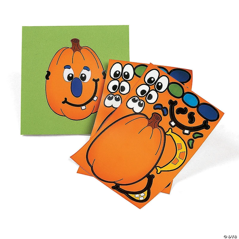Jack-O’-Lantern Sticker Sheets - 12 Pc.