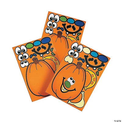 Jack-O’-Lantern Sticker Sheets - 12 Pc.