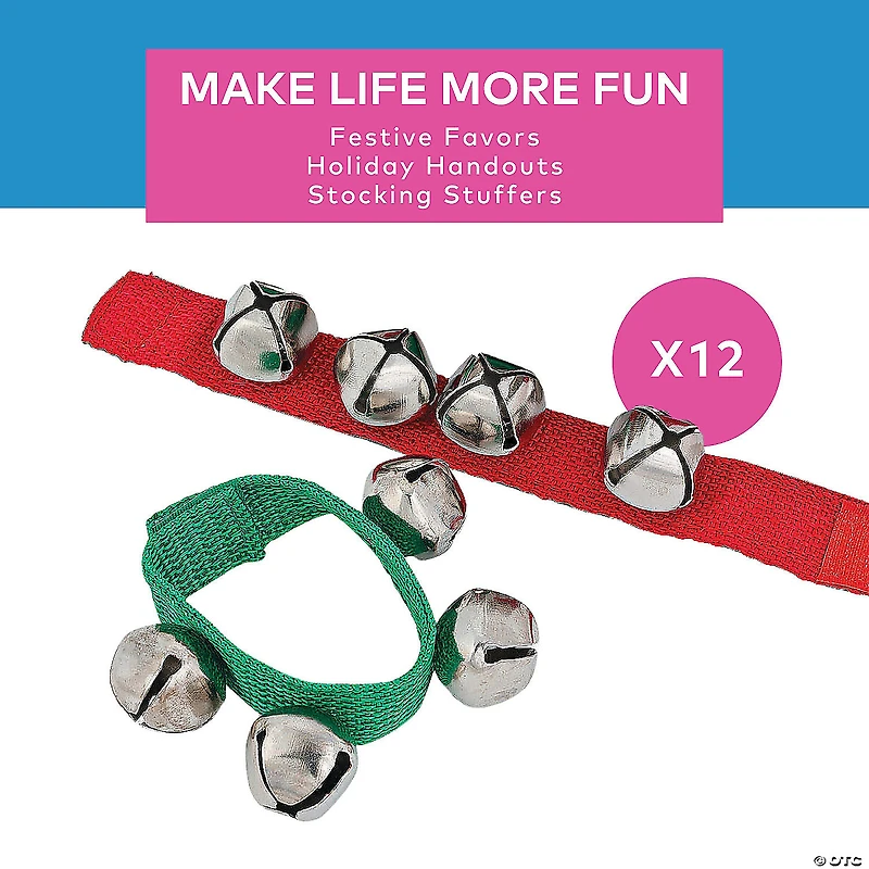 Jingle Bell Bracelets - 12 Pc.