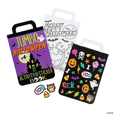 Jumbo Halloween Activity & Sticker Books - 6 Pc.