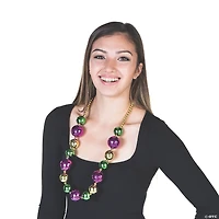 Jumbo Mardi Gras Bead Necklace