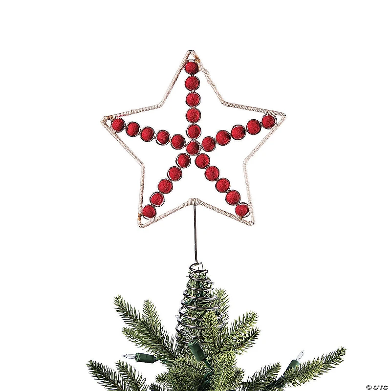 Jute Star Christmas Tree Topper