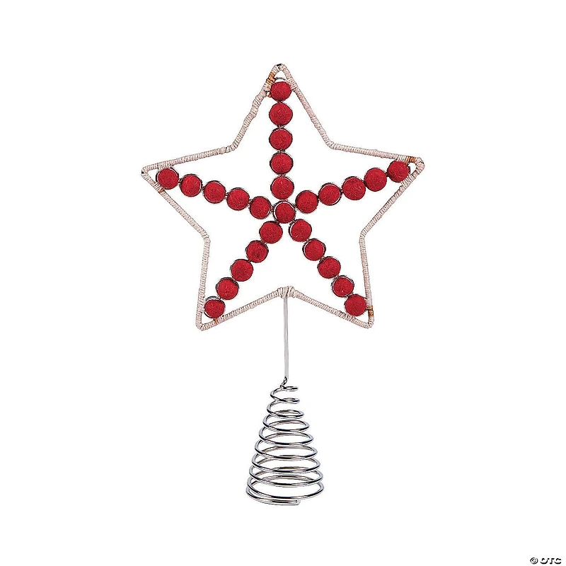 Jute Star Christmas Tree Topper