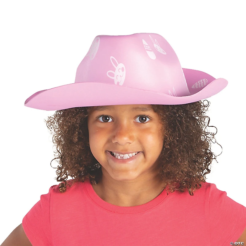 Kid’s Easter Print Cowboy Hats - 12 Pc.