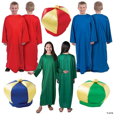 Kid’s L/XL Wise Men Nativity Costumes - 6 Pc.