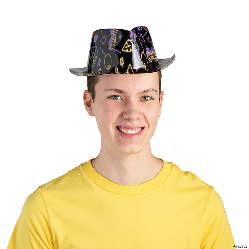 Kid‘s Mardi Gras Fedora Hats - 12 Pc.