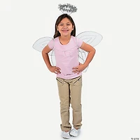 Kid’s White Angel Wings & Halo Headband - 2 Pc.