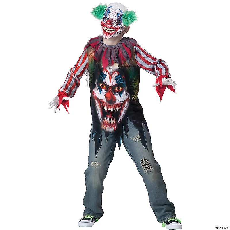 Kids Big Top Terror Clown Costume