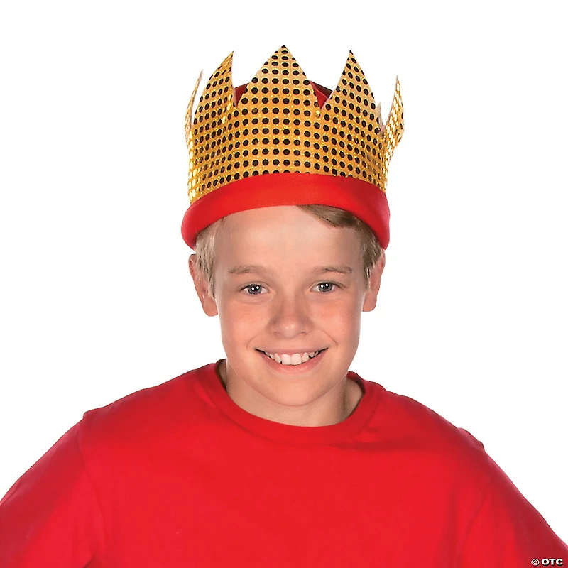 Kids Deluxe Kings‘ Crowns with Sequins