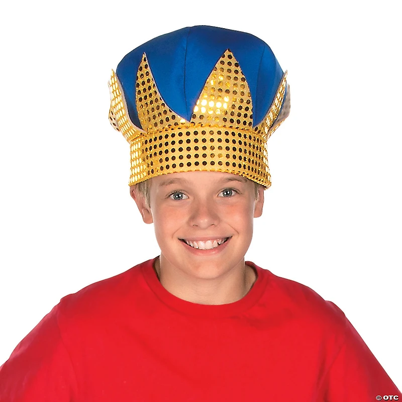Kids Deluxe Kings‘ Crowns with Sequins