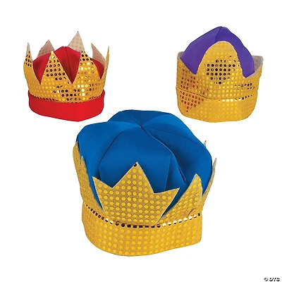Kids Deluxe Kings‘ Crowns with Sequins