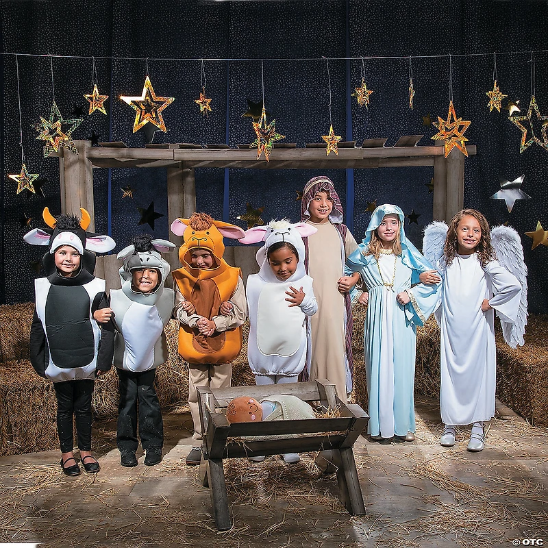 Kids Deluxe Nativity Animal Costume Assortment - 8 Pc.