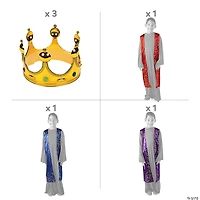 Kids’ Deluxe Wise Men Costumes Kit - Large/Extra Large - 9 Pc.