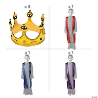 Kids’ Deluxe Wise Men Costumes Kit - Small/Medium - 9 Pc.