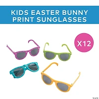 Kids Easter Bunny Print Sunglasses  - 12 Pc.