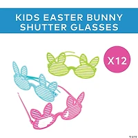 Kids Easter Bunny Shutter Glasses - 12 Pc.