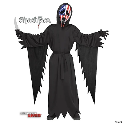 Kids Ghost Face Patriotic Costume