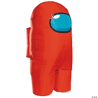 Kids Inflatable Among Us™ Red Imposter Costume - One Size