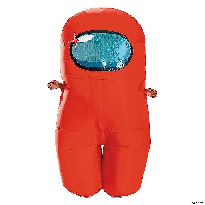 Kids Inflatable Among Us™ Red Imposter Costume - One Size