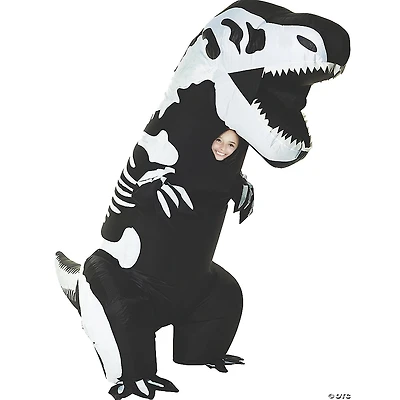 Kids Inflatable Skeleton T-Rex Costume