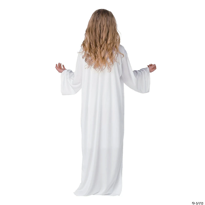 Kids’ L/XL White Angel Gown Set