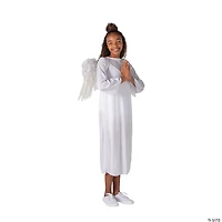 Kids’ L/XL White Angel Gown with Wings - 2 Pc.