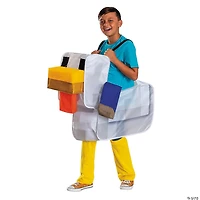 Kids Minecraft™ Chicken Jockey Ride-On Pop-Out Costume - One Size